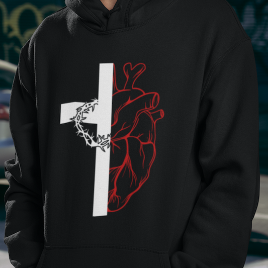 The Cross and The Heart - Hoodie