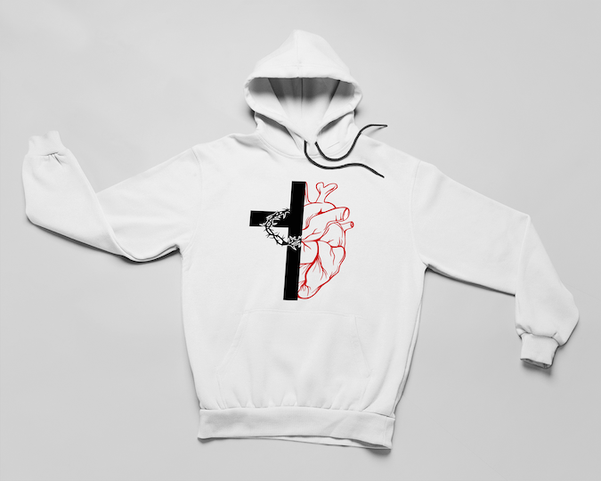 The Cross and The Heart - Hoodie